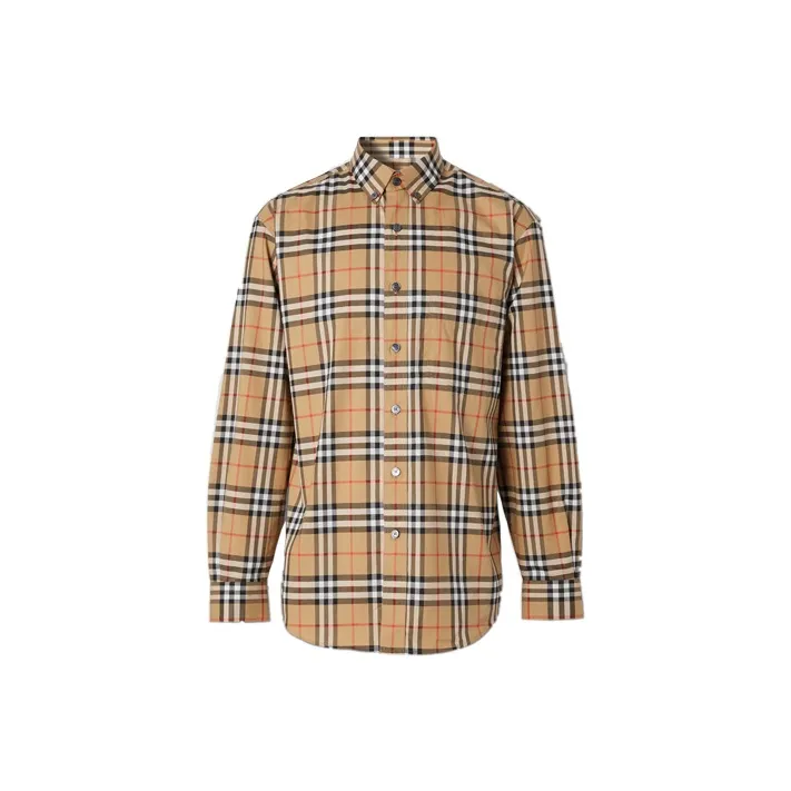 Burberry Shirt Men's Classical Yellow-0