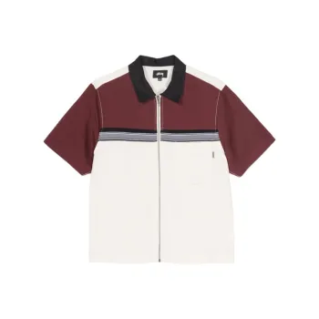 Stussy Color Block Zip Work Shirt