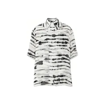 Burberry Shirt Men's Black White