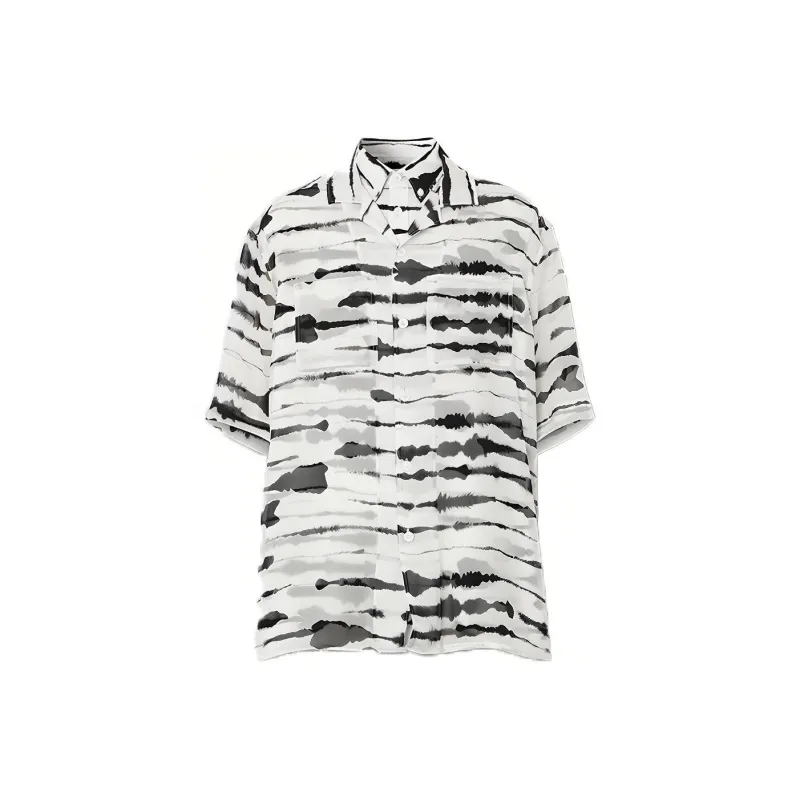 Burberry Shirt Men's Black White-0