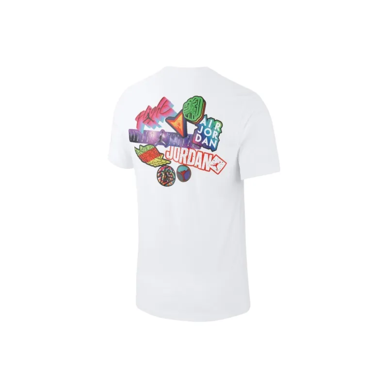 Jordan T Shirts Men White-1