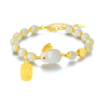YINCHIE Hetian Jade Bracelets White Jade/Pale Greenish White Jade Women's