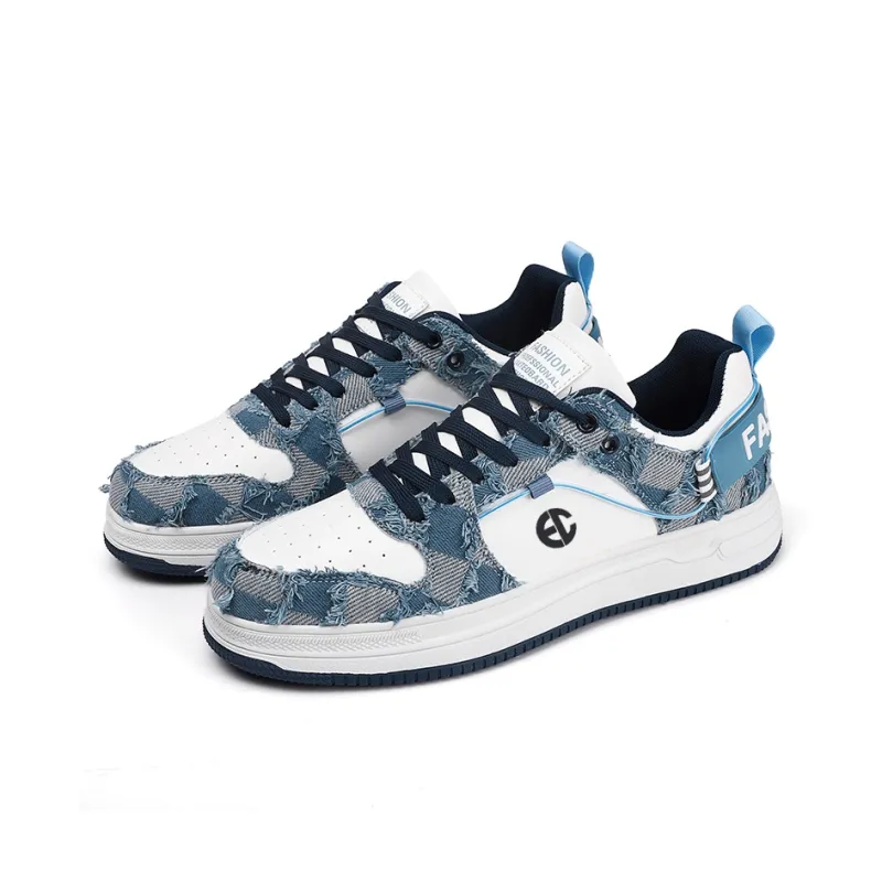 ENRICO COVERI Slip Resistant, Abrasion Resistant, And Balanced Low Top Skateboard Shoes Men's-7