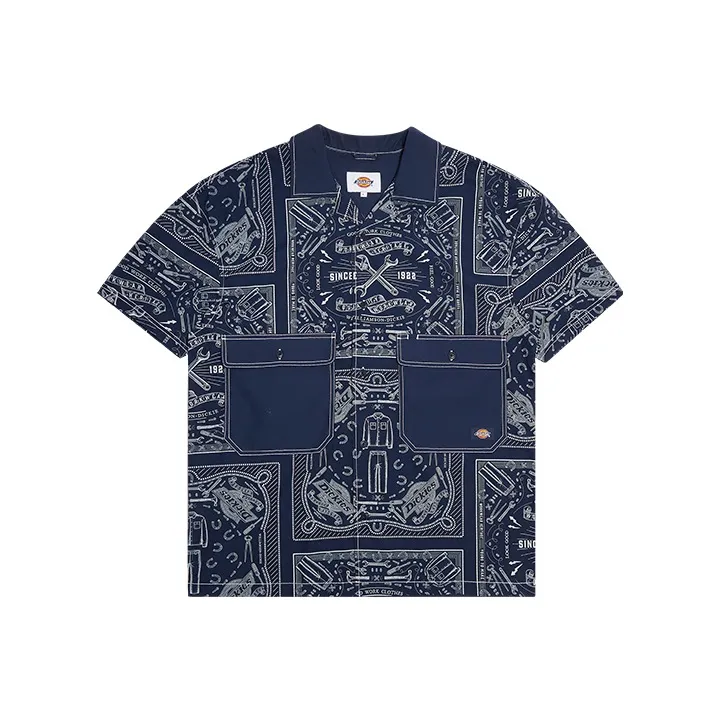Dickies Shirts Men Marine Blue-0