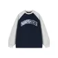Navy Blue & Heather Gray
