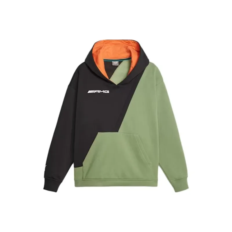 PUMA Mercedes Sweatshirts Men Gray Green-0