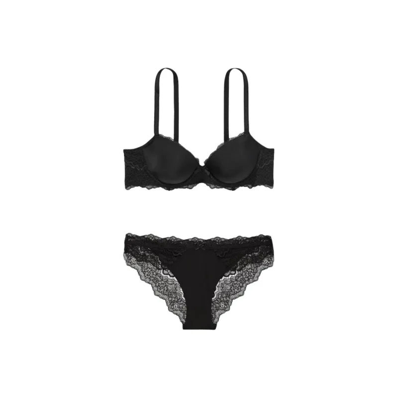 Victoria's Secret Underwear Set Women's Black-0