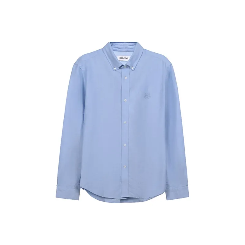 KENZO Classic Tiger Head Shirt Men's Light Blue-0