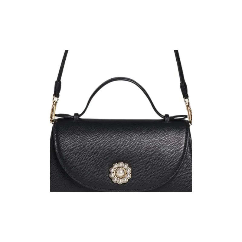 SIMONE ROCHA Leather One Shoulder Handbag Regular Women's Black-4
