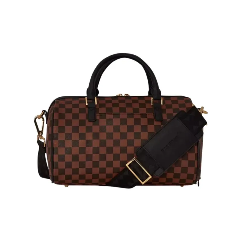 SPRAYGROUND PVC Travel Bag Unisex Brown-1