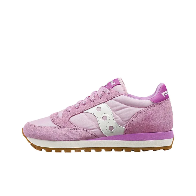 Saucony Jazz Original Anti Slip Wear Resistant Low Top Casual Shoes Women's Pink-0