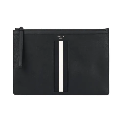 BALLY BOLLIS Cow Leather Wallet Clutch Regular Men's Black