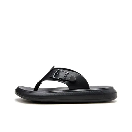 QIE Rubber Sole WITH Flops Men's Black