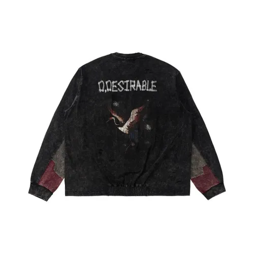 D.Desirable FW24 블랙 남녀공용 티셔츠