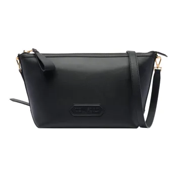 TF Calfskin Shoulder Bag Men's Black