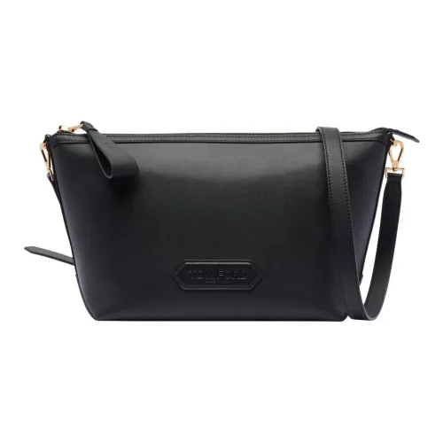 TF Calfskin Shoulder Bag Men's Black