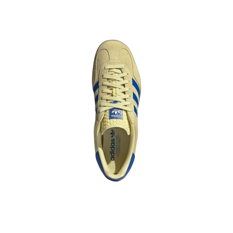 Adidas Originals Gazelle Indoor Powder Yellow Royal Blue-4