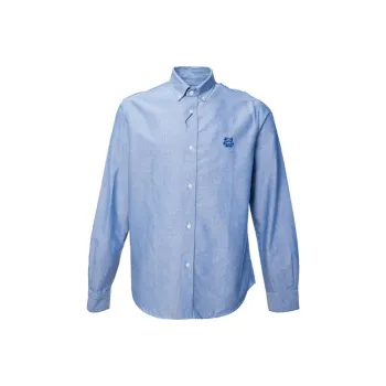 KENZO Classic Tiger Head Shirt Fall Men's Sky Blue