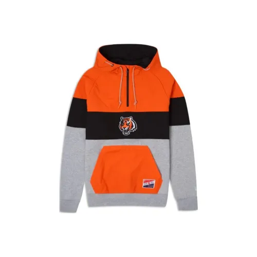 New Era Sweatshirts Men Orange Gray Multicolor