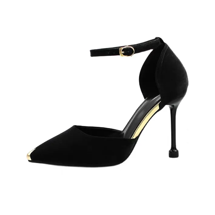 Medd Slim Heel High Heels 7CM Women's Black-0
