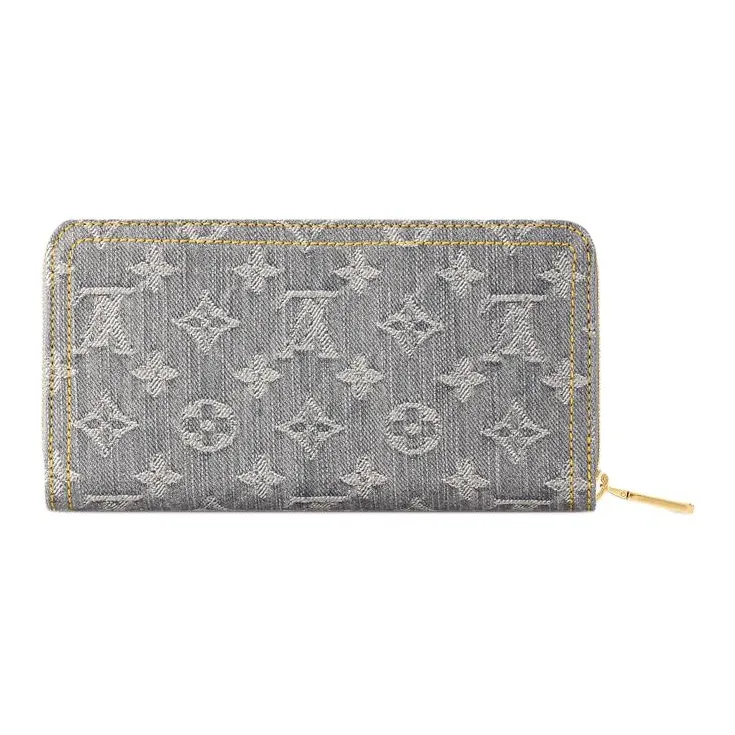 LOUIS VUITTON Zippy Denim Wallet Men's Washed Gray-2