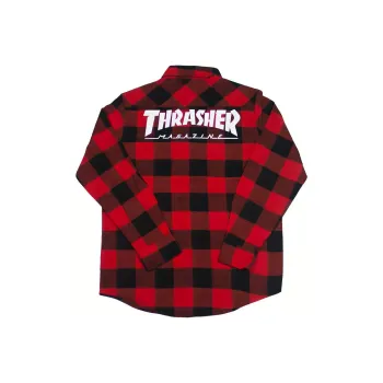Thrasher Shirts Unisex Black Red