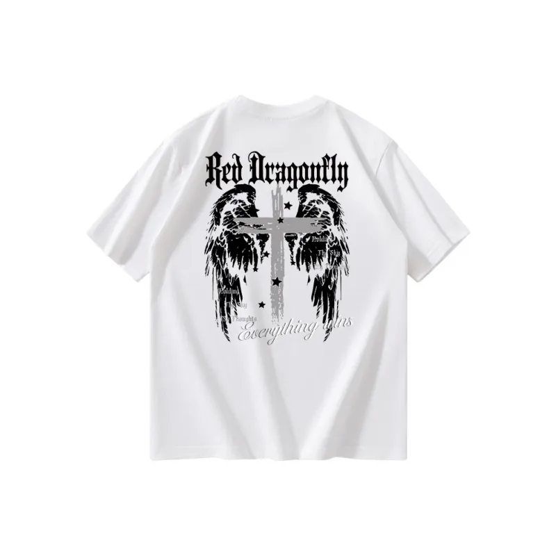 RED DRAGONFLY T Shirt Unisex Black-2