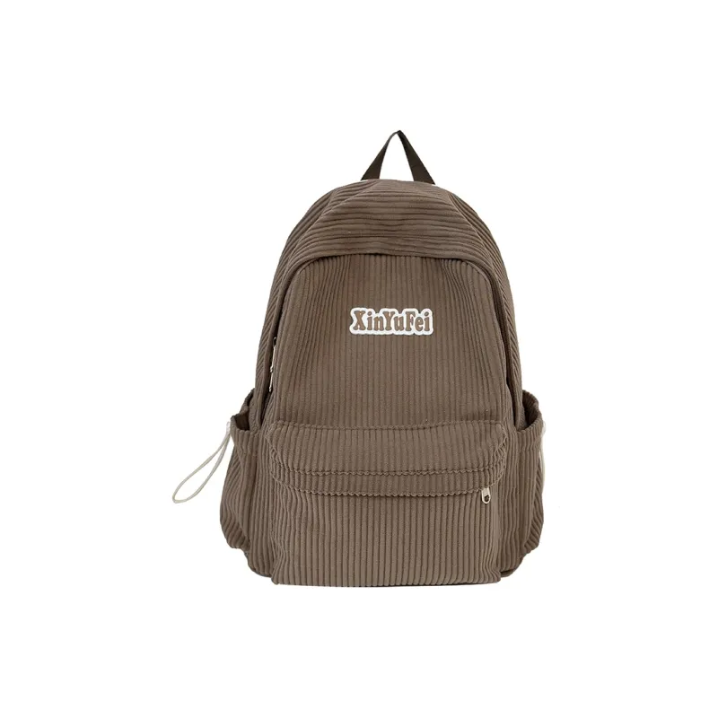 SEVENMOONS Nylon Backpack Unisex Light Grey / Dark Grey / Black / Khaki / Green-7