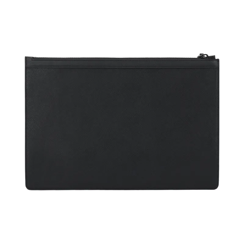 BALLY BOLLIS Cow Leather Wallet Clutch Regular Men's Black-2