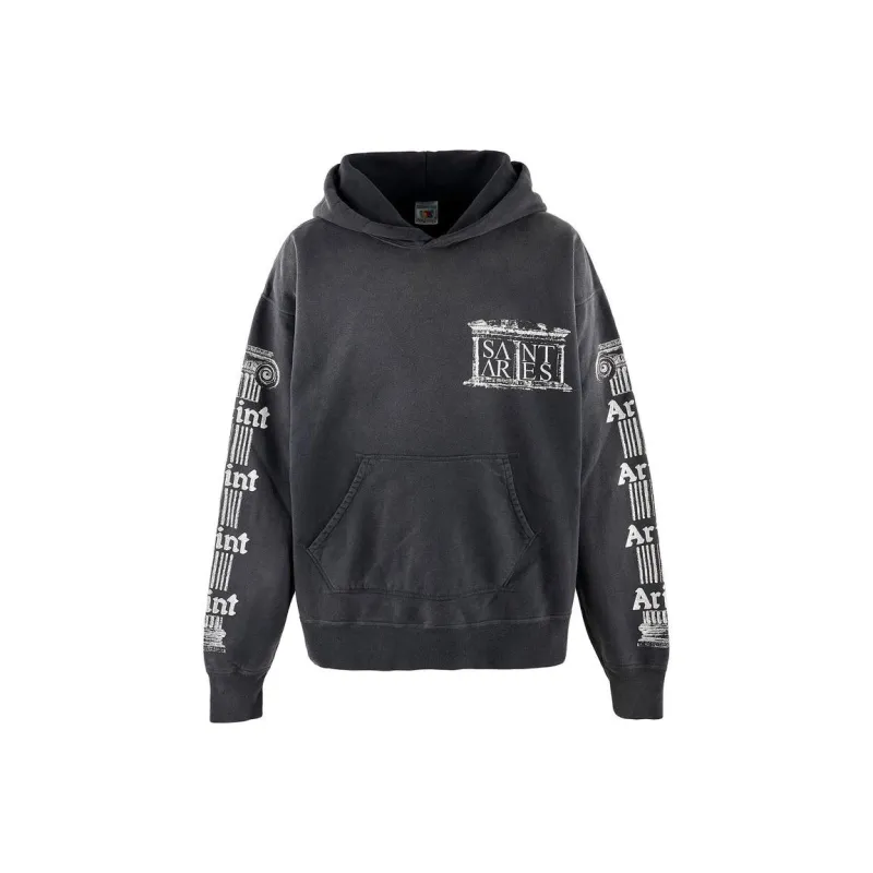 SAINT Mxxxxxx Logo print Cotton Hoodie-0