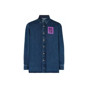RAF SIMONS Shirts Men Blue
