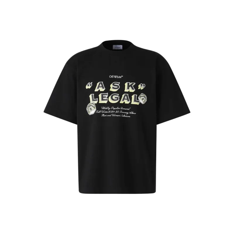 OFF WHITE Arrow Ask Legal Skate Tee-0