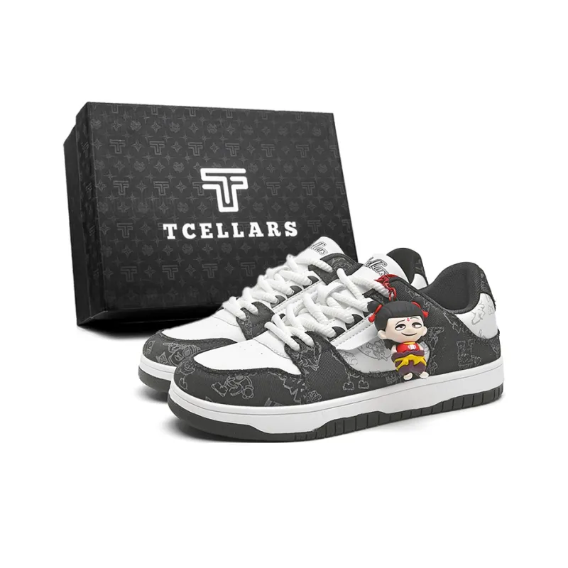 TCELLARS Cushioning, Abrasion Resistant, Height Increasing Low Top Skateboard Shoes Unisex-0