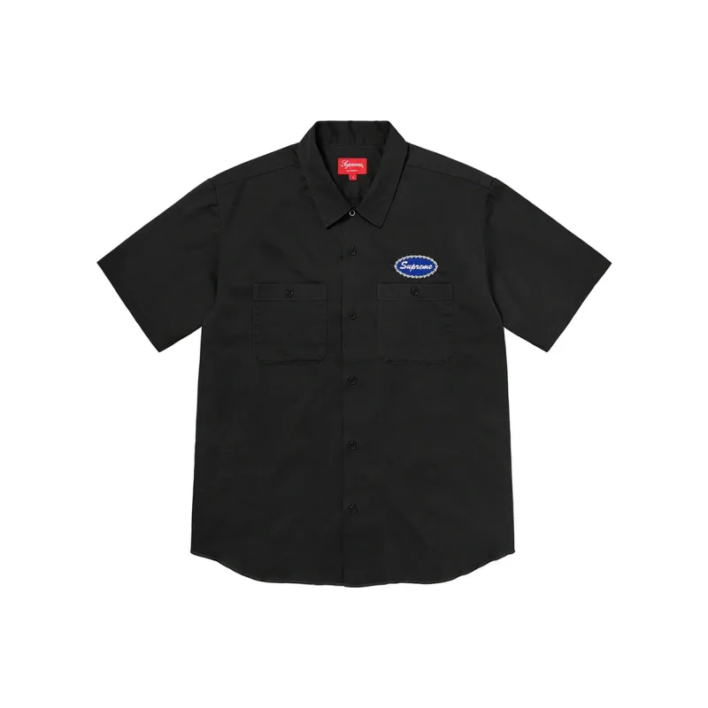 Supreme Studded Patch S/S Work Shirt-0