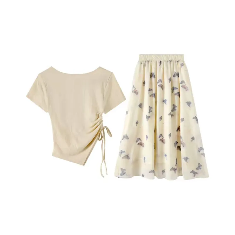 KUNZHUDAXIANG Skirt Set Women's-1