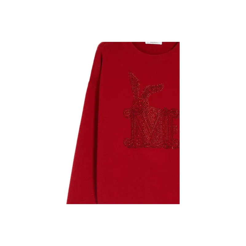 MaxMara SS23 Chinese New Year Cashmere Sweaters Women's Red-4