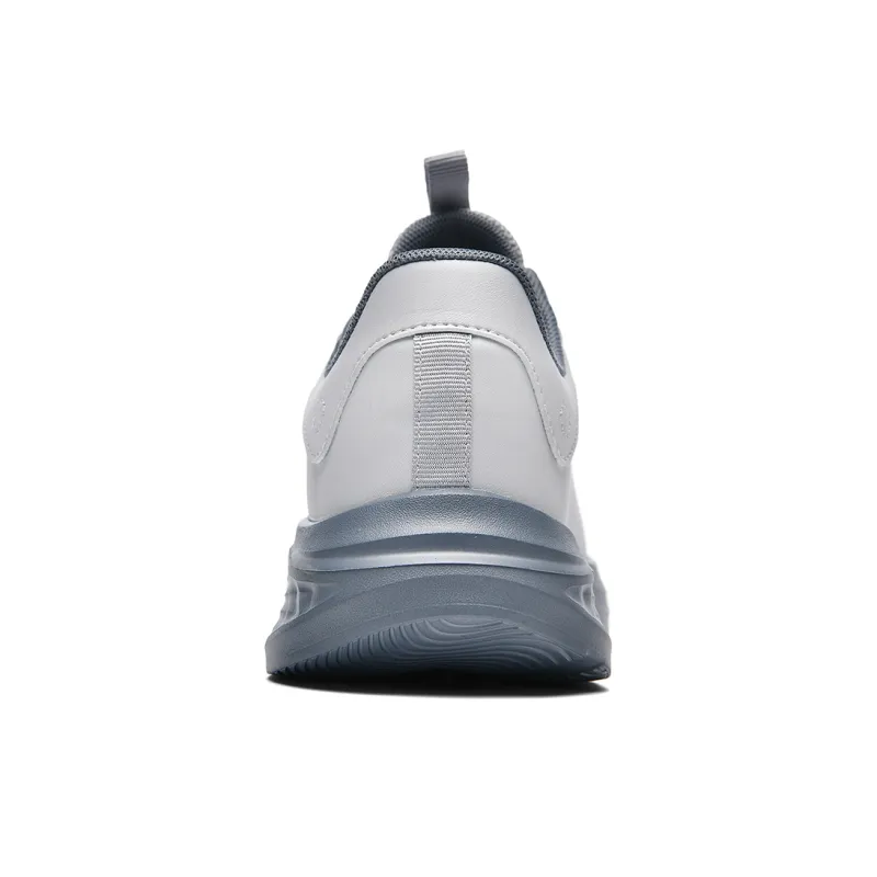 Binary Cushioning Rebound Support Lightweight Slip Resistant Low Top Running Shoes Men's Light Gray-6
