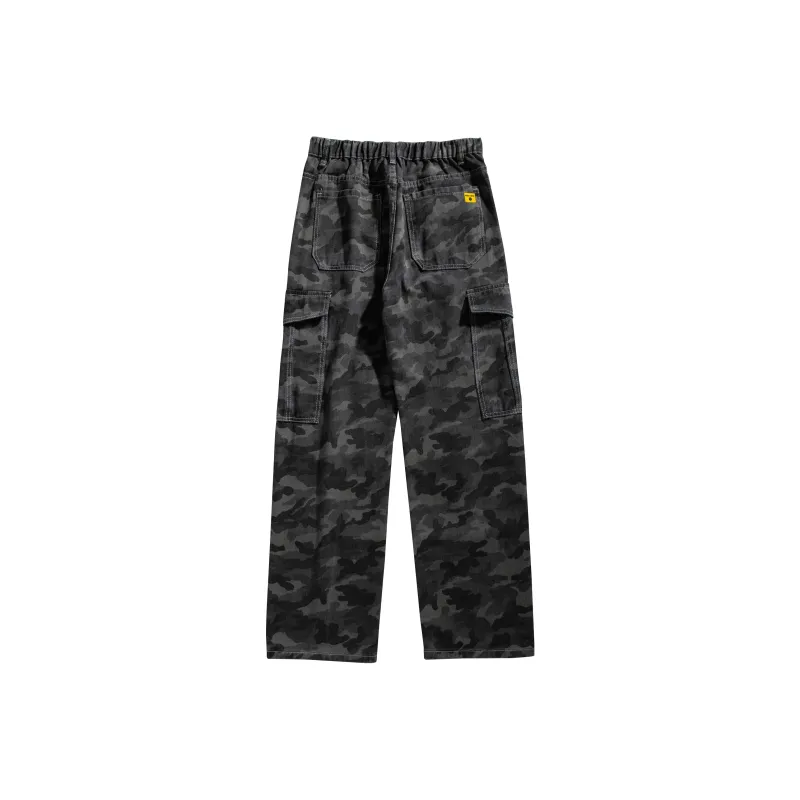 Ghost Mask Casual Pants Unisex Camouflage-1