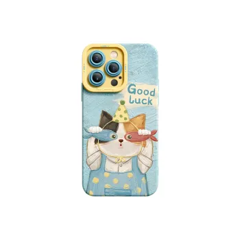 I Create My Art Silicone Material Touch The Fish Cat Phone Cases Compatibility IPhone16/15/14/13/12/11