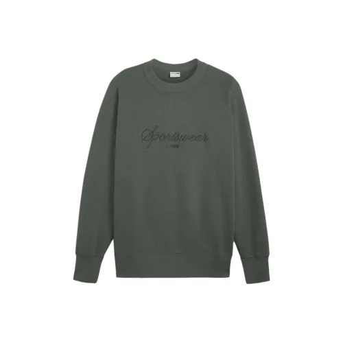 PUMA CLASSICS+ Men's Sweatshirt Sweatshirt Men's Mineral Gray