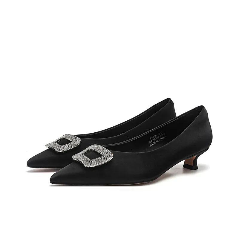 BLOCCO5 Block Heel High Heels 4CM Women's-2