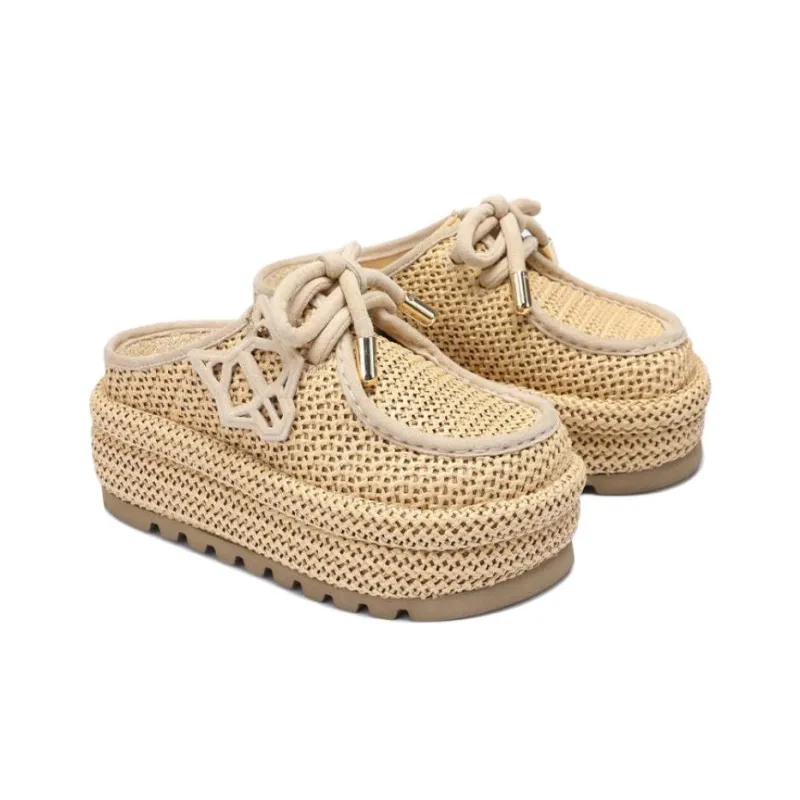 Naked Wolfe Blizzard Abrasion Resistant Closed Toe Slippers Women's Beige-3