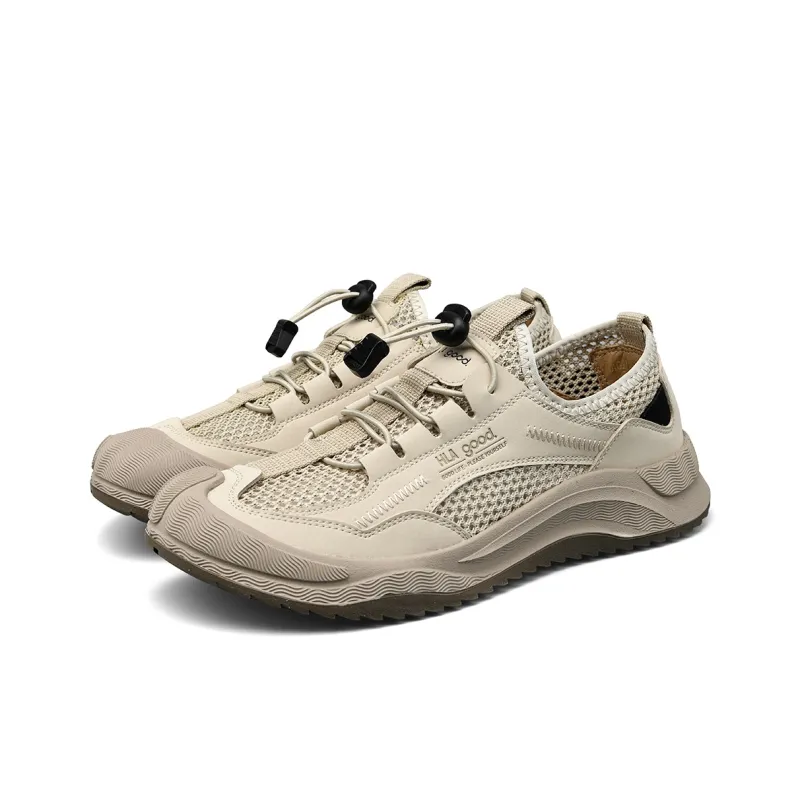 HLA Casual Shoes Men Low Top Army Green/Sand-6