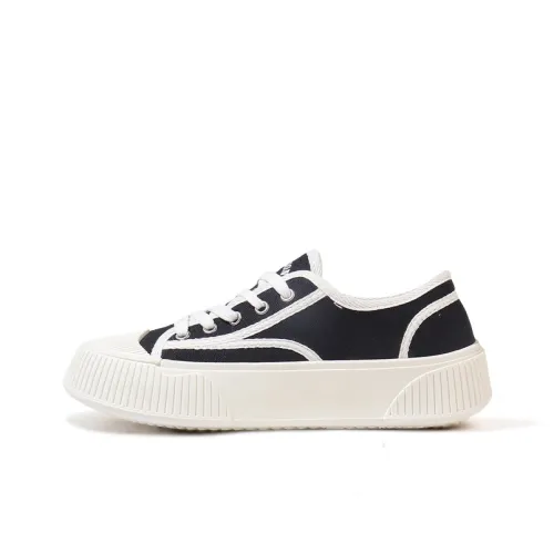 Tonlion Low Top Skateboard Shoes Women's Fairy Black
