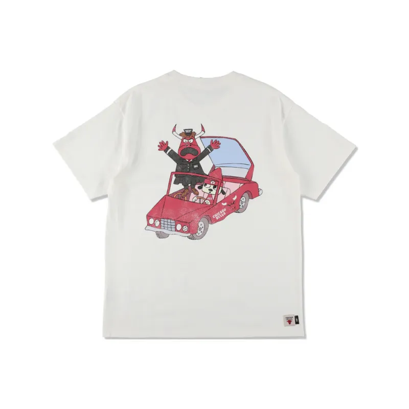 Nba X WIND AND SEA NBA X PARAPPA THE RAPPER Collaboration T-Shirts Unisex White-0