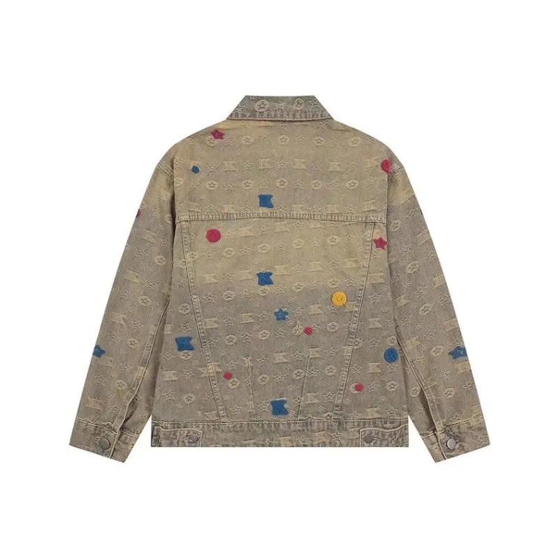 Samtony Denim Jacket Unisex Yellow-1