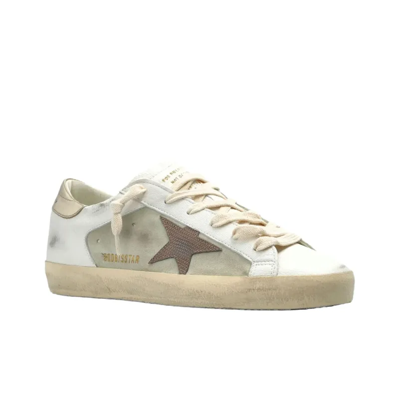 Golden Goose Superstar White Light Brown Platinum Women's-1