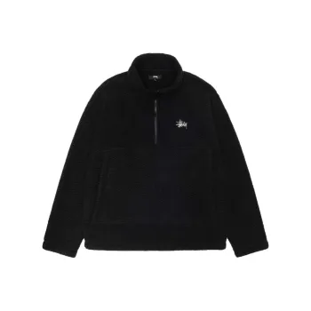 Stussy Half Zip Mock Polar Fleece Hoodie
