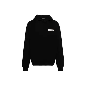 Jacquemus Logo Patch Long Sleeved Hoodie