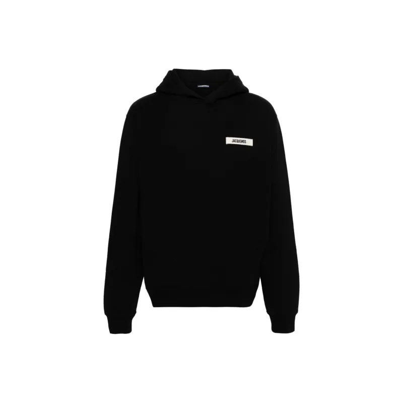 Jacquemus Logo Patch Long Sleeved Hoodie-0